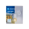 Kinkiet metalowy biały, minimalistyczny, otwarta oprawka E27 - 8433325314866