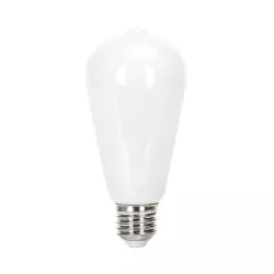 Żarówka LED 4W/230V Filament ST64 retro E27 mleczna ciepła 470lm - 8433325315313