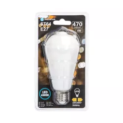 Żarówka LED 4W/230V Filament ST64 retro E27 mleczna zimna 470lm - 8433325315320