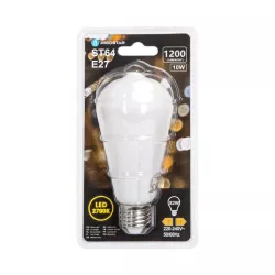 Żarówka LED 10W/230V Filament ST64 retro E27 mleczna ciepła 1200lm - 8433325315337