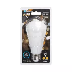 Żarówka LED 10W/230V Filament ST64 retro E27 mleczna zimna 1200lm - 8433325315344