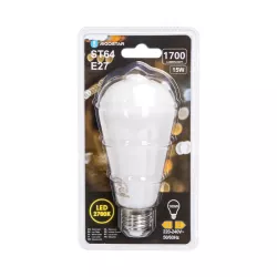 Żarówka LED 15W/230V Filament ST64 retro E27 mleczna ciepła 1700lm - 8433325315375
