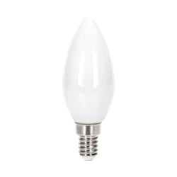 Żarówka świecowa LED 4W/230V Filament C35 E14 mleczna zimna 470lm - 8433325315405