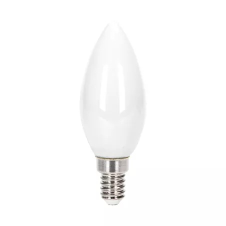 Żarówka świecowa LED 4W/230V Filament C35 E14 mleczna zimna 470lm - 8433325315405