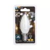 Żarówka świecowa LED 4W/230V Filament C35 E14 mleczna zimna 470lm - 8433325315405