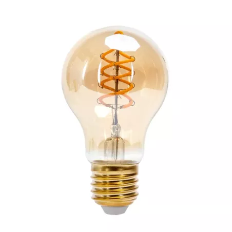 Żarówka ozdobna LED złota ze spiralką 280lm filament A60 E27 4W 1800k - 8433325315481