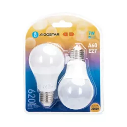 LED A60 E27 7W 2 szt. - 8433325315924