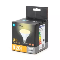 Żarówka punktowa skupiona LED PAR30 E27 12W 3000k - 8433325316099