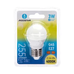 LED G45 E27 3W - 8433325186654