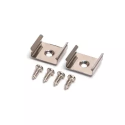Wieszak do listwy świetlnej zestaw 2 mocowań 15mm do listew led - 8433325317133