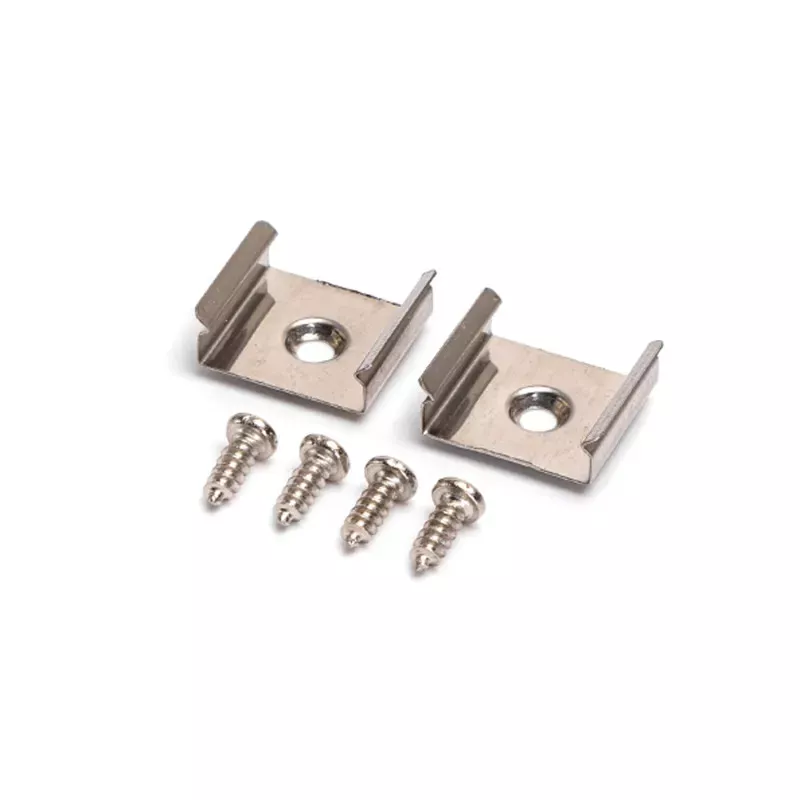 Wieszak do listwy świetlnej zestaw 2 mocowań 15mm do listew led - 8433325317133