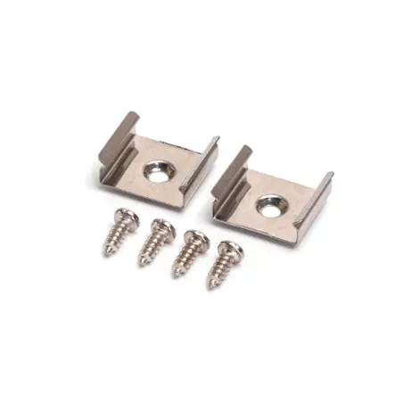 Wieszak do listwy świetlnej zestaw 2 mocowań 15mm do listew led - 8433325317133