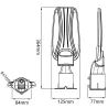 DOB LED lampa uliczna slim 30W - 8433325317881