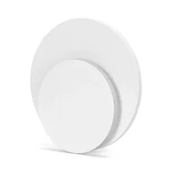 Kinkiet LED okrągły, światło odbite od ściany, 16W 6500K zimna - 8433325318512