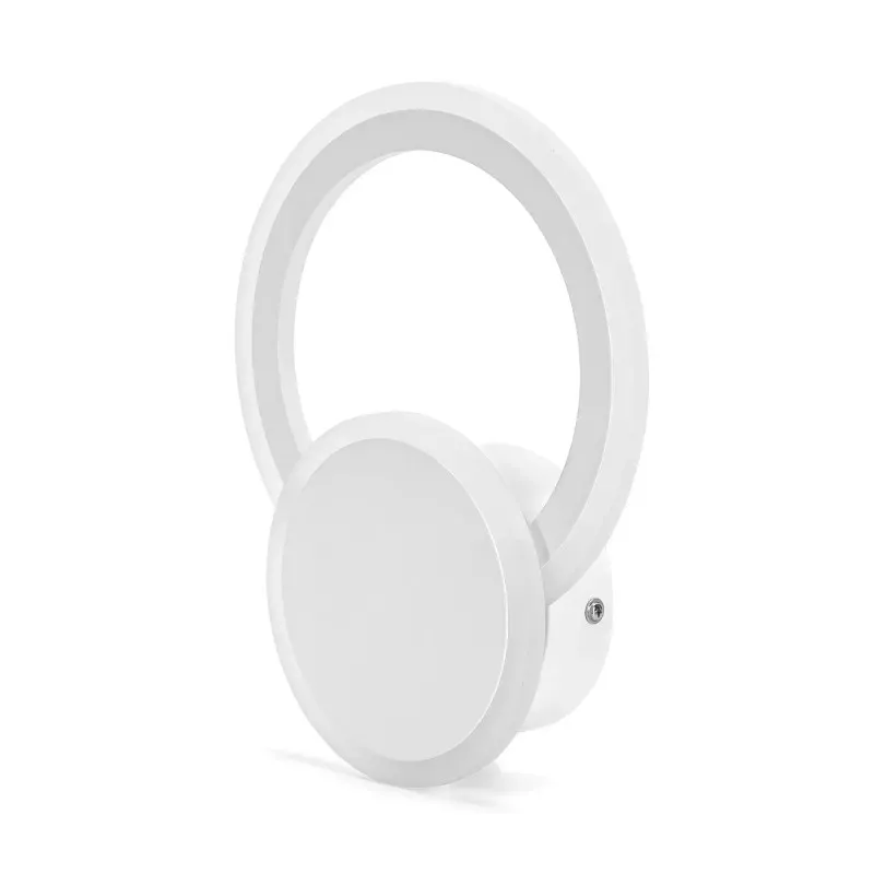 Kinkiet LED pierścień i tarcza, światło odbite od ściany, 20W 2700K ciepła - 8433325318529