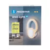 Kinkiet LED pierścień i tarcza, światło odbite od ściany, 20W 2700K ciepła - 8433325318529