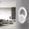 Kinkiet LED pierścień i tarcza, światło odbite od ściany, 20W 6500K zimna - 8433325318536