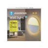 Kinkiet LED okrągły dwudzielny, światło odbite od ściany, 9W 2700K ciepła - 8433325318543