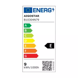 Kinkiet LED okrągły dwudzielny, światło odbite od ściany, 9W 2700K ciepła - 8433325318543