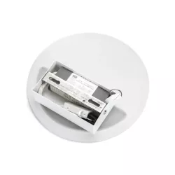 Kinkiet LED okrągły dwudzielny, światło odbite od ściany, 9W 6500K zimna - 8433325318550