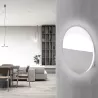 Kinkiet LED okrągły dwudzielny, światło odbite od ściany, 9W 6500K zimna - 8433325318550