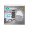 Kinkiet LED okrągły dwudzielny, światło odbite od ściany, 9W 6500K zimna - 8433325318550