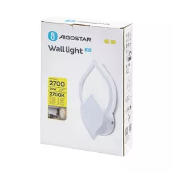 Lampa ścienna 2700 K, żelazo i akryl - 8433325318567