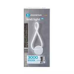 Lampa ścienna 6500 K, auminium i silikon - 8433325318598