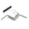 Matowa czarna lampa wisząca LED z metalu i silikonu 23W 6500K zimna 91.5x5x110cm - 8433325318994