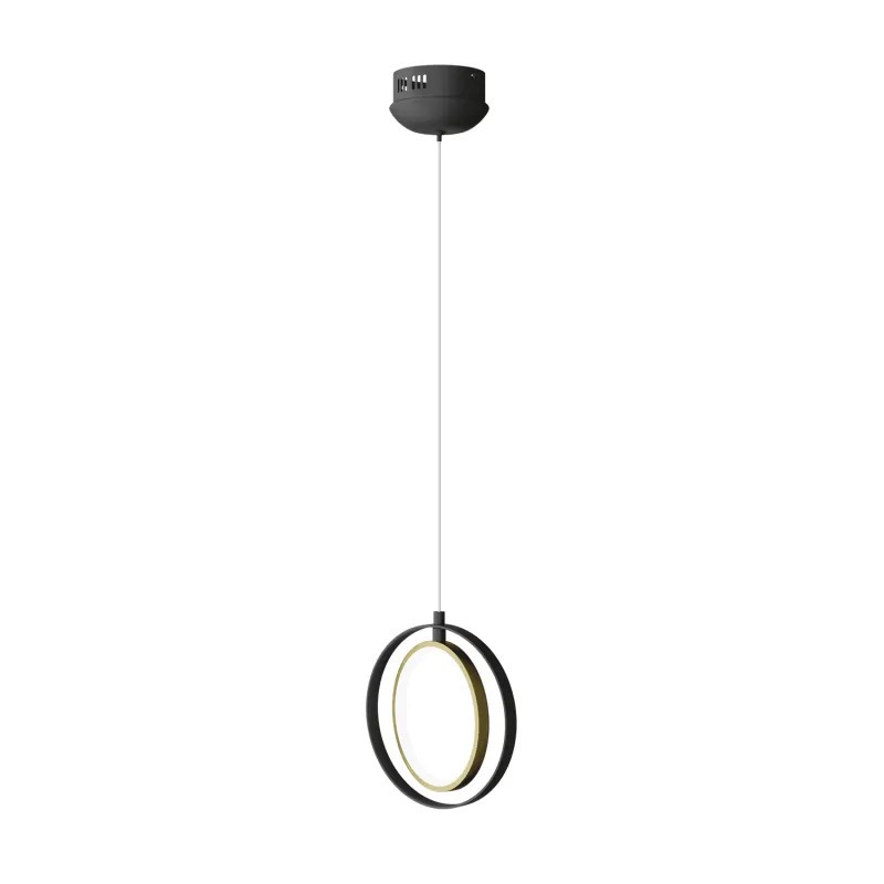 Aluminiowa lampa wisząca LED z aluminium i silikonu 15W 2700K ciepła fi 21cm - 8433325320638