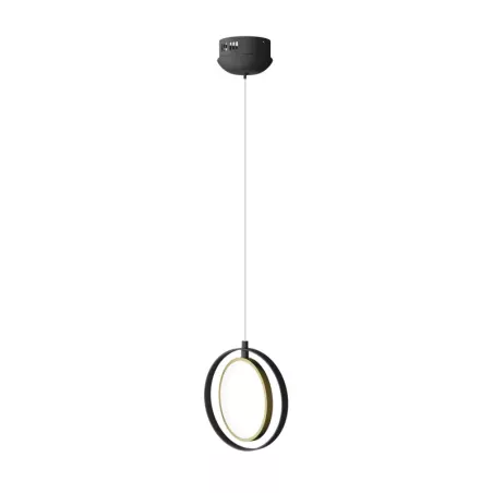 Aluminiowa lampa wisząca LED z aluminium i silikonu 15W 6500K zimna fi 21cm - 8433325320645