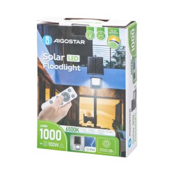 Naświetlacz solarny LED 100W zestaw halogen panel elementy montażowe - 8433325321000