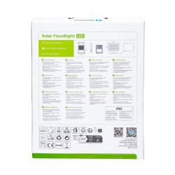 Naświetlacz solarny LED 300W zestaw halogen panel elementy montażowe - 8433325321024