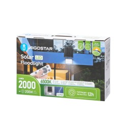 Halogen solarny LED 200W zestaw naświetlacz panel elementy montażowe - 8433325321079