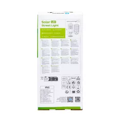 Solarna lampa uliczna led 180W zdalnie sterowana z czujnikiem ruchu - 8433325321109