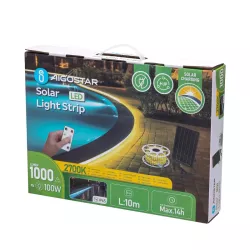 Taśma solarna 10mb 2700K 10W led biała ciepła zestaw do oświetlenia - 8433325321178