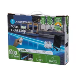 Taśma solarna 20mb 2700K 20W led biała ciepła zestaw do oświetlenia - 8433325321185