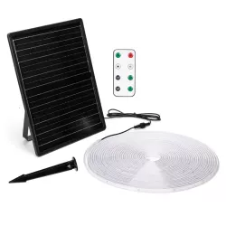 Taśma solarna 20mb 6500K 20W led biała zimna zestaw do oświetlenia - 8433325321208