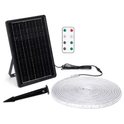 Taśma solarna 10mb 1000lm 10W RGB led kolorowa zestaw do oświetlenia - 8433325321215