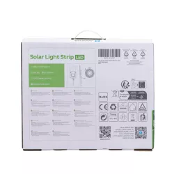 Taśma solarna 10mb 1000lm 10W RGB led kolorowa zestaw do oświetlenia - 8433325321215