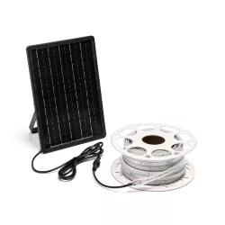 Taśma RGB solarna 20mb 2000lm 20W led kolorowa zestaw do oświetlenia - 8433325321222