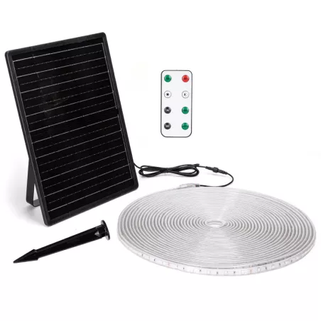 Taśma RGB solarna 20mb 2000lm 20W led kolorowa zestaw do oświetlenia - 8433325321222