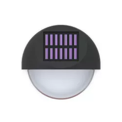 Lampa ścienna solarna LED czarna 2700K - 8433325321819