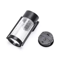 Lampa ścienna solarna kinkiet ze popękanego szkła crackle biały ciepły - 8433325321857