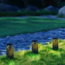 Ambientowa lampa ogrodowa solarna LED z tworzywa sztucznego puste w - 8433325323738