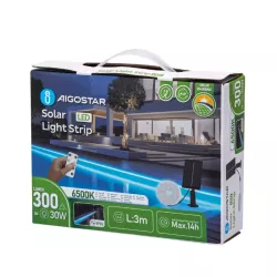 Taśma solarna 3mb 6500K 30W led biała zimna zestaw do oświetlenia - 8433325323882