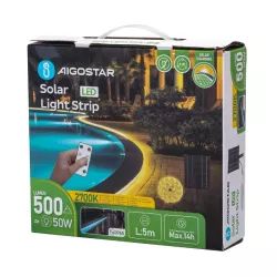 Taśma solarna 5mb 2700K 50W led biała zimna zestaw do oświetlenia - 8433325323905