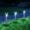 Ambientowa lampa ogrodowa solarna LED ze stali nierdzewnej skośny - 8433325324001