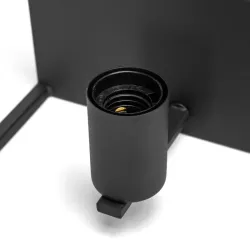 Metalowa lampa ścienna ażurowy kinkiet w stylu vintage z oprawką E27 - 8433325325121