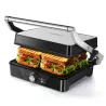 Karbowany opiekacz do panini ze stali nierdzewnej 2000W - 8433325326388